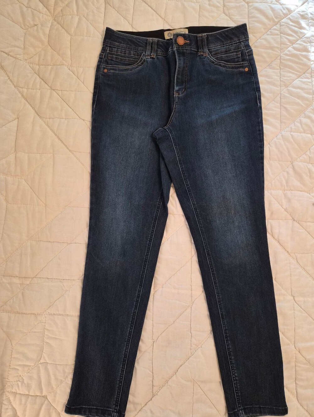 Democracy 'Ab-Tech' High Rise Skinny Jeans w/ Comfort Waistband - Size 10
